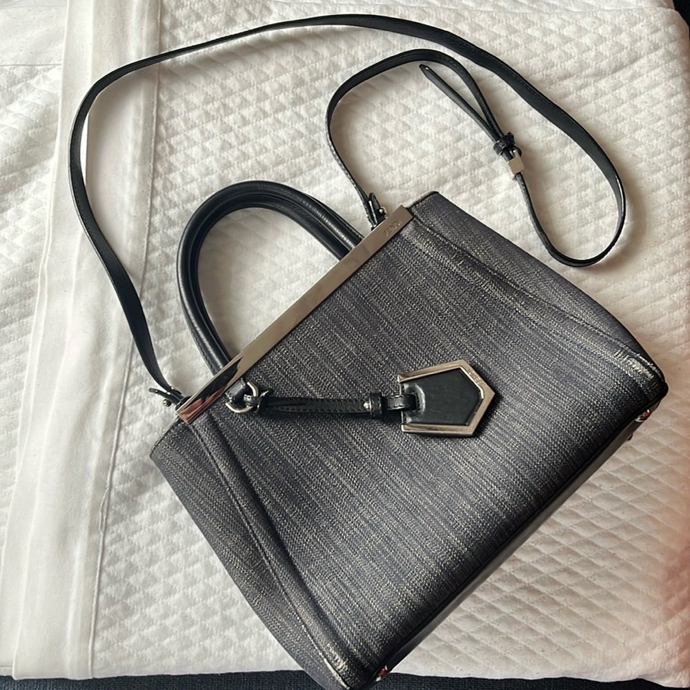 Fendi Petit Toujours Denim Handbag